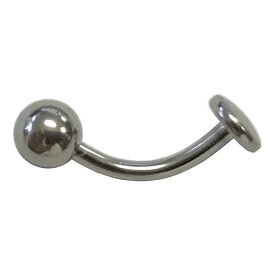 [高品質 16G チタングレード23] チタン カーブラブレット ボディピアス 16ゲージ クリスティーナ バーティカルフッド ボディーピアス カーブバーベル メンズ レディース マニア サーフェイス フラット バーチカル 眉 アイブロー へそピアス型 臍ピアス ヘソピアス ダイス