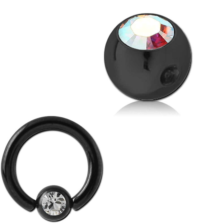 楽天市場】ブラック CBR用 ジュエルキャッチ ボール 1個販売 4mm 6mm 
