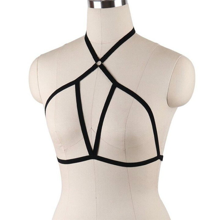 楽天市場 ボンデージ風 ブラックボディーハーネス ケイティ スレイブベルト ガーター ネックレス 首飾り ウエスト ベルト レディース 黒色 Sm風 ゴシック モデル コスプレ 仮装 スレーブ ハロウィン ボンテージ 拘束具風 ファッション チェスト ブラ 下着 胸 胸囲