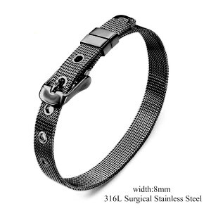 [T[WJXeX316L] ubNbVEIb`xgXeXuXbg 8mm voh  Y fB[X jp p v[g Mtg Vv v[ oO 