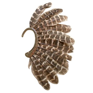 インディアンフェザーイヤーフック イヤーカフ イヤリング メンズ レディース 羽根 リアル 本物の羽 ボヘミアン インディアンジュエリー 大きい 引っ掛ける ダンス 発表会 パーティ 大きな