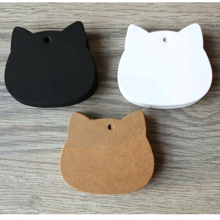 楽天市場】ペーパータグ5枚セット（キャット） ピアス台紙 ピアス台紙  