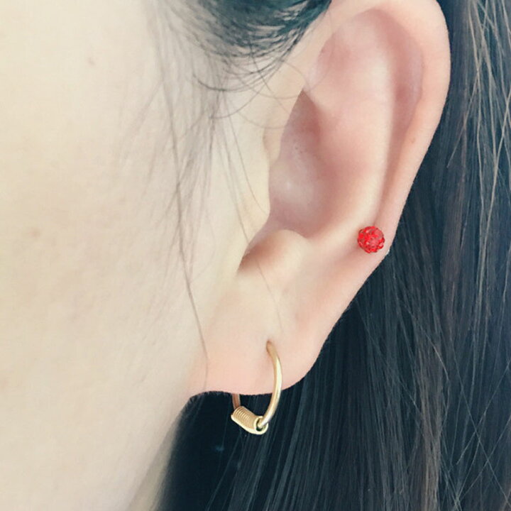 楽天市場】[16G ボディピアス CBR型] スプリング キャプティブビーズ  