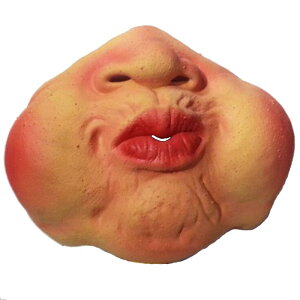 変顔マスク (ふくれっ面) 半顔 お面 かぶりもの 覆面 衣装 変装グッズ 仮面 仮装 コスプレ 大人用 忘年会 新年会 おもしろい ユニーク 余興 コスチューム ネタ 小物 宴会 面白い ハロウィー