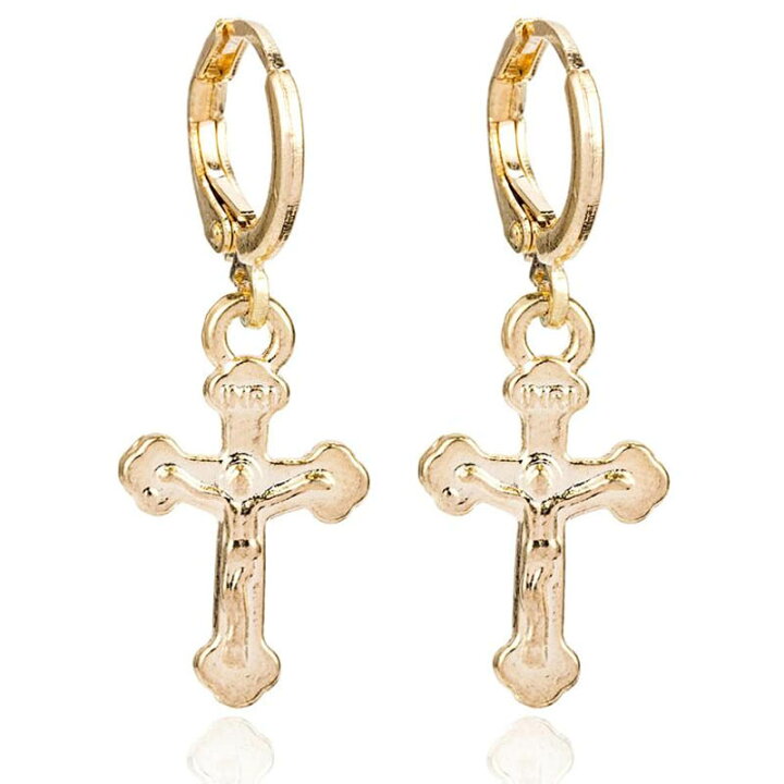 女磔刑 楽天市場】ロザリオクロスゴールドリングピアス 1ペア販売 ゴールド 金色 ゴールドメッキ フープピアス チャーム メンズ レディース プレゼント  ギフト 20G 20ゲージ 結婚式 入学式 職場 卒業式 揺れる 男の人 女の人 キリスト 十字架 磔 キリシタン クリスマス 夏 秋 冬 ...