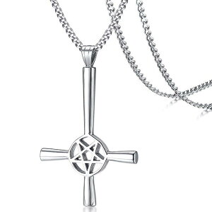 �p�j�b�V���N���X�X�^�[�X�e�����X�l�b�N���X(60cm�̃X�e�����X�`�F�[���t��) �l�b�N���X�`�F�[���� �y���_���g�g�b�v �T�[�W�J���X�e�����X316L �����Y ���f�B�[�X �`���[�J�[ �\���� �t