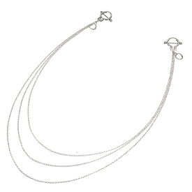 [ 14G ニップル 乳首 ] 3連チェーン手錠ニップルピアス ストレートバーベル つなぐ 繋ぐ 2個の乳首 ポリス おもしろ 面白い オモシロ シールド 14ゲージ 胸 乳輪 ボディピアス メンズ レディース サージカルステンレス316L ボディーピアス 乳首ピアス おしゃれ 可愛い