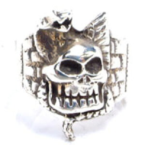 スネークスカル シルバーリング サイズ/14号 スターリングシルバー シルバー925 指輪 高級 メンズ レディース 男性 女性 プレゼント 人気 925刻印あり 婚約指輪 結婚式 ペアリング ハロウィン