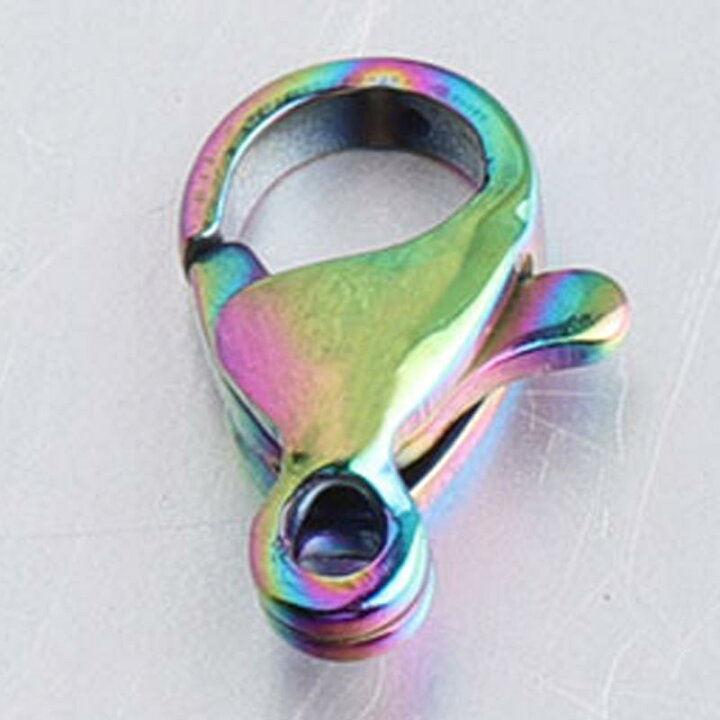 楽天市場】10mmx6.7mm レインボーステンレスカニカン 1個販売 