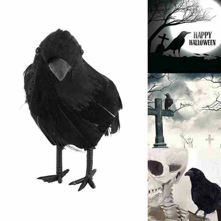 楽天市場 リアルなカラスのディスプレイ 1個販売 ハロウィン ハロウィーン からす 烏 鴉 コスプレ 仮装 鳥 バード トリ オモシロイ 面白い 3d 立体 お化け屋敷 幽霊 ゴースト 不気味 怖い 肝試し イタズラ 悪戯 お店 ショップ 文化祭 イベント 置物 人気 魔法使い 高校生