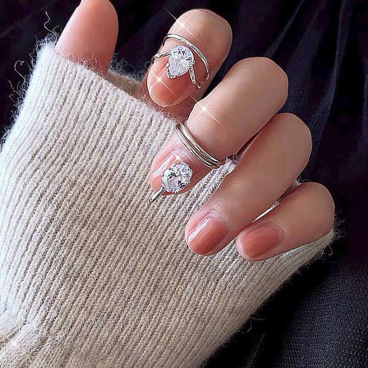 楽天市場】[New スタイル フィンガーチップリング] クリスタルパヴェ  