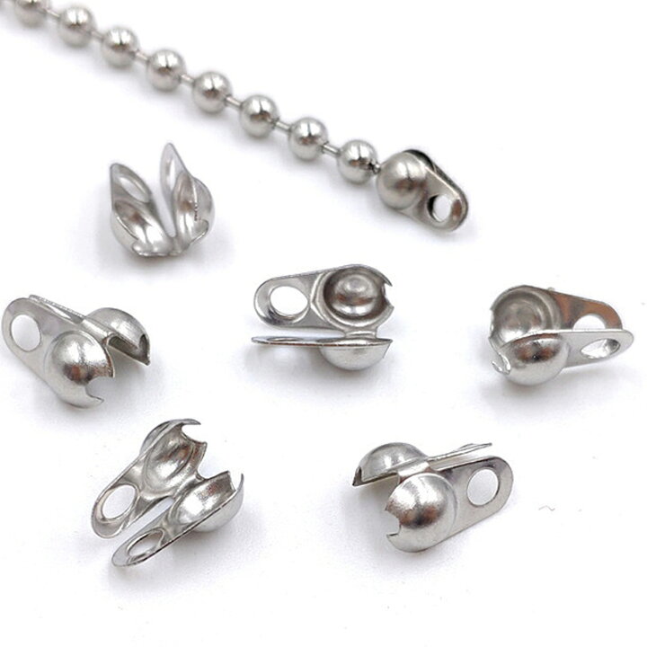 楽天市場 3 2mmボールチェーン用エンドステンレスパーツ 1個販売 サージカルステンレス316l ボールチェーン 留め具 つなぐ エンドパーツ 止め ペンダント ネックレス パーツ ステンレス ブレスレット Diy アンクレット メンズ レディース プレゼント Vカップ留め具 金具