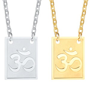 タリスマン ステンレスネックレス / 梵字 (68cmのステンレスチェーン付き) ネックレスチェーンつき ペンダントトップ ステンレス製 メンズ レディース 首飾り 彼氏 彼女 プレゼント ギフト ゴ