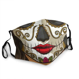 骸骨夫人 マスク 1個販売 お面 覆面 衣装 変装グッズ 仮装 コスプレ 忘年会 おもしろい ユニーク 変顔 面白い ハロウィーン 人気 散歩 防寒具 プレゼント ギフト 発表会 行事 ラ・カラベラ・カトリーナ 死者の祭 メキシコ スカル レディー ドクロ 髑髏 がい骨 ガイコツ 骸骨