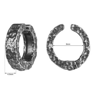 ケーブ ステンレスイヤーカフ 1個販売 岩 岩石 洞窟 洞穴 隕石 石畳 凹凸 ボコボコ かっこいい メンズ レディース イヤリング 挟む はさむ ノンホールピアス イヤカフ イヤークリップ フェイ