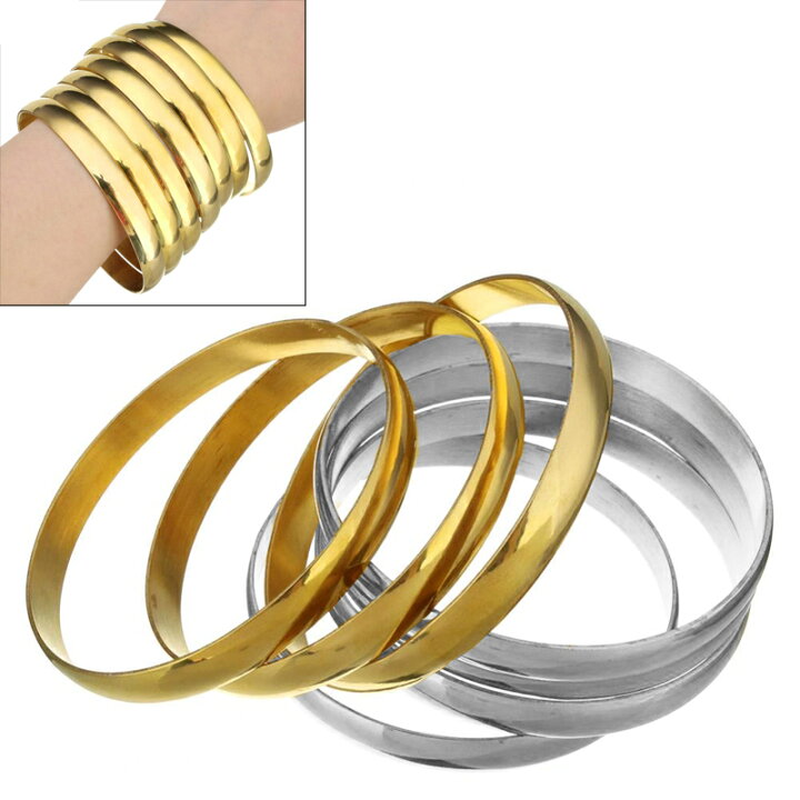 楽天市場】甲丸リング ステンレス バングル 1個販売 アームレット  