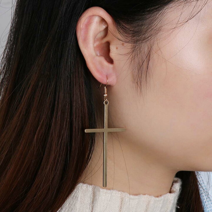 楽天市場】バンパイアクロスフックピアス 1個販売 サージカル 