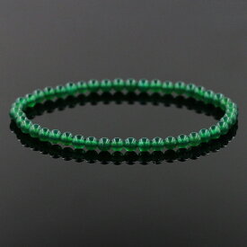 [天然石 数珠 ブレスレット 4mm〜5mm] グリーンアゲートビーズブレスレット 1個販売 緑色 ストーン バングル 腕輪 メンズ レディース 手首 フリーサイズ 腕輪 ゴム プレゼント ギフト 綺麗 学校 職場 男性 女性 大人 彼氏 彼女 男 女 スーツ 人気 伸縮 小さめ 女子 男子