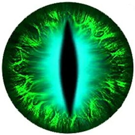 グリーンドラゴンアイカボーションガラスパーツ 12mm 16mm 18mm 20mm 25mm 30mm アクセサリー ピアス イヤリング ネイル デコレーション 爪 スマホ クラフト DIY ハンドメイド 手作り おもしろい 面白い カボション ドーム 人形の眼 ぬいぐるみの目 眼球 緑色 細長い