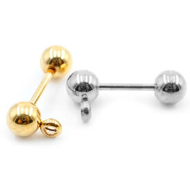 [18G 20G]DIY用 マルカン付き ストレートバーベル 20Gゲージ 18ゲージ 18Ga 軟骨 ヘリックス 耳 ボディピアス トラガス アンテナ 細い プレーン メンズ レディース サージカルステンレス316L ネジボール ハンドメイド 手作り チャームを付ける ボディーピアス クラフト