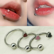 楽天市場】リップ ピアス 赤の通販
