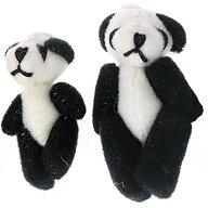 パンダのヌイグルミパーツ/1個販売 ぬいぐるみ ペットショップ アニマル 動物 手芸 コットン チャーム ピ…