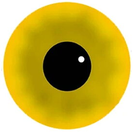 イエローアイカボーションガラスパーツ 12mm 16mm 18mm 20mm 25mm 30mm アクセサリー ピアス イヤリング ネイル デコレーション 爪 スマホ クラフト DIY ハンドメイド 手作り おもしろい 面白い カボション ドーム 人形の眼 ぬいぐるみの目 眼球 黄色 蛙 カエル フロッグ