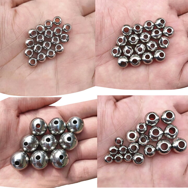 楽天市場】DIY用 ステンレス穴あきビーズパーツ (大きさ：22mm 穴の 