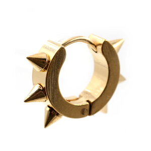 小さいミニスパイクフープピアス 1個販売 シルバー 銀色 ブラック 黒色 ゴールド 金色 ブルー 青色 レインボー 虹色 マルチカラー メンズ レディース ステンレスピアス 軟骨 耳 8G 18ゲージ リ