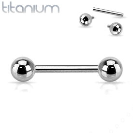 [高品質 16G チタングレード23 ] チタンインターナル ストレートバーベル ボディピアス 16ゲージ G23 メンズ レディース ニッケルフリー ボディーピアス 内ネジ 逆ネジ 軟骨 耳たぶ シンプル 定番 ボールキャッチ 玉 舌 口 乳首 低アレルギー 男性 女性 ファーストピアス