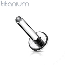 [ボディピアス シャフトパーツのみ 14G DIY ] チタン インターナルラブレットシャフト 1個販売 14ゲージ G23 チタングレード23 ニッケルフリー ボディーピアス 軸 単品 内ネジ 逆ネジ シルバー 銀色 組み替え 紛失 メンズ レディース 口 クチ 軟骨 トラガス ヘリックス