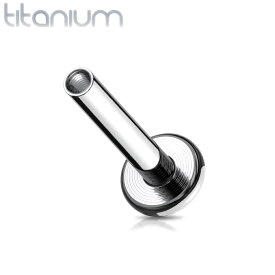 [ボディピアス シャフトパーツのみ 16G DIY ] チタン インターナルラブレットシャフト 1個販売 16ゲージ G23 チタングレード23 ニッケルフリー ボディーピアス 軸 単品 内ネジ 逆ネジ シルバー 銀色 組み替え 紛失 メンズ レディース 口 クチ 軟骨 トラガス ヘリックス