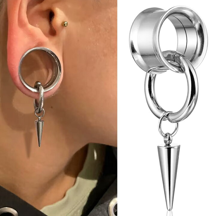 楽天市場】[2G 0G 00G 12mm ボディピアス] ホールトゥピアス 