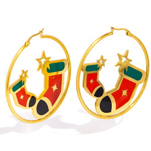 �N���X�}�X�X�^�[�\�b�N�X�X�e�����X�t�[�v�s�A�X 1�y�A�̔� �����Y ���f�B�[�X �X�e�����X�s�A�X �����O�s�A�X 18G 18�Q�[�W �j�� ���� �v���[���g �M�t�g ������ �C���[���u �傫�������O 