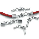 [ 太さ 1.5mm用 2mm用 2.5mm用 3mm用 4mm用 5mm用 6mm用 8mm用 丸ひも用 ] ワイヤー用 革紐用 ロープ用 コード用 ナスカンエンドステンレスパーツ 1セット販売 ブレスレット ネックレス 止め具 留め具 金具 修理 DIY 手作り ハンドメイド 留め金 クラフト 修理