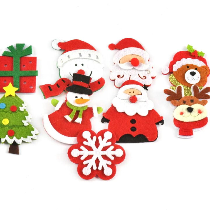 楽天市場】サンタさんフェルトパーツ/1個販売 クリスマス 