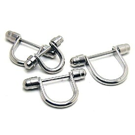 [ 14G ニップル ヘリックス ] U字型 ストレートバーベル チャーム 14ゲージ 軟骨 乳首 胸 耳 乳輪 ボディピアス メンズ レディース サージカルステンレス316L 揺れる ボディーピアス シールド 金メッキ コの字型 色 シンプル 定番 人気 ダムス パーツ 男性 女性