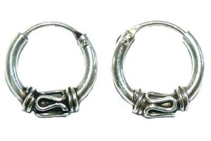 エスニックリングピアス/1ペア販売 両耳 シルバーピアス 20G 20ゲージ ヘリックス 軟骨 耳たぶ メンズ レディース 小さいサイズ シルバー925 高級 オリジナル フープピアス