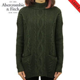 30%OFFクーポンセール 【利用期間 6/1 0:00～6/1 23:59】 アバクロ セーター レディース 正規品 Abercrombie＆Fitch BOXY CABLE TURTLENECK SWEATER 150-490-0797-330 D00S20 父の日 プレゼント ラッピング