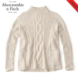 30%OFFクーポンセール 【利用期間 4/24 20:00～4/27 9:59】 アバクロ セーター レディース 正規品 Abercrombie＆Fitch BOXY CABLE TURTLENECK SWEATER 150-490-0797-100 D00S20