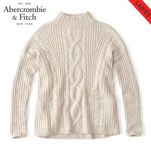 �y�|�C���g10�{ 4/4 20:00�`4/10 1:59�z �A�o�N�� �Z�[�^�[ ���f�B�[�X ���K�i Abercrombie��Fitch BOXY CABLE TURTLENECK SWEATER 150-490-0797-100 D00S20
