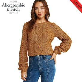 アバクロ セーター レディース 正規品 Abercrombie＆Fitch クルーネックセーター Cable Crew Sweater 150-490-1199-412
