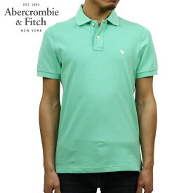 【ポイント10倍 6/4 20:00～6/11 1:59】 アバクロ Abercrombie＆Fitch 正規品 メンズ ストレッチ ワンポイントロゴ 半袖ポロシャツ STRETCH ICON POLO 父の日 プレゼント ラッピング