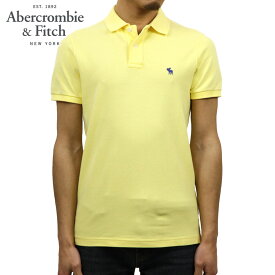 アバクロ Abercrombie＆Fitch 正規品 メンズ ストレッチ ワンポイントロゴ 半袖ポロシャツ STRETCH ICON POLO