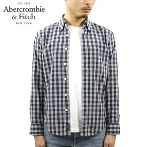 �A�o�N�� �V���c �����Y ���K�i Abercrombie��Fitch �`�F�b�N�� �M���K���`�F�b�N �����V���c �{�^���_�E���V���c GINGHAM POPLIN SHIRT