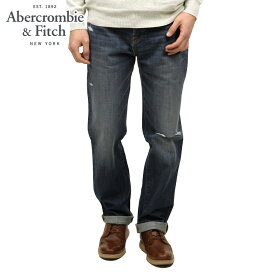 アバクロ ジーンズ メンズ 正規品 Abercrombie＆Fitch ジーパン A&F Classic Straight Button Fly Jeans 131-318-0358-027 D00S20 父の日 プレゼント ラッピング