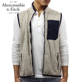 【ポイント10倍 4/24 20:00～4/27 9:59】 アバクロ スウェット メンズ 正規品 Abercrombie＆Fitch フリース ベスト FLEECE VEST 122-232-0754-402