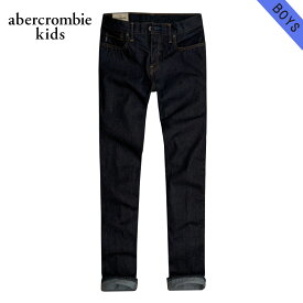アバクロキッズ ジーンズ ボーイズ 子供服 正規品 AbercrombieKids ジーパン a&f slim straight jeans clean rinse DARK D20S30