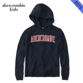 【ポイント10倍 5/23 20:00～5/27 1:59】 アバクロキッズ パーカー ボーイズ 子供服 正規品 AbercrombieKids プルオーバーパーカー ロゴ embroidered logo hoodie 222-8401-0248-023