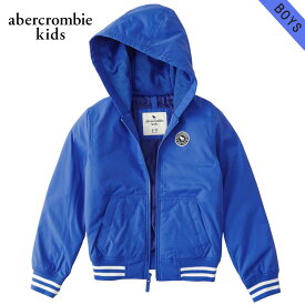 【ポイント10倍 6/4 20:00～6/11 1:59】 アバクロキッズ ジャケット ボーイズ 子供服 正規品 AbercrombieKids アウター ボンバージャケット フードジャケット hooded varsity bomber jacket 232-722-0287-026 父の日 プレゼント ラッピング